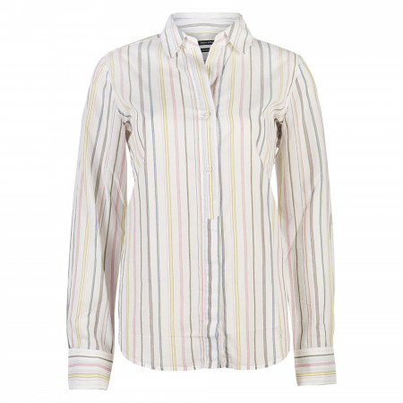 SALE % | Marc O'Polo | Hemdbluse - Regular Fit - Stripes | Weiß online im Shop bei meinfischer.de kaufen