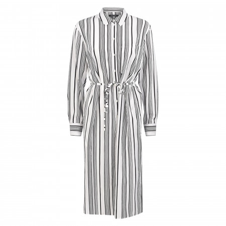 SALE % | Marc O'Polo | Blusenkleid - Comfort Fit - Stripes | Weiß online im Shop bei meinfischer.de kaufen