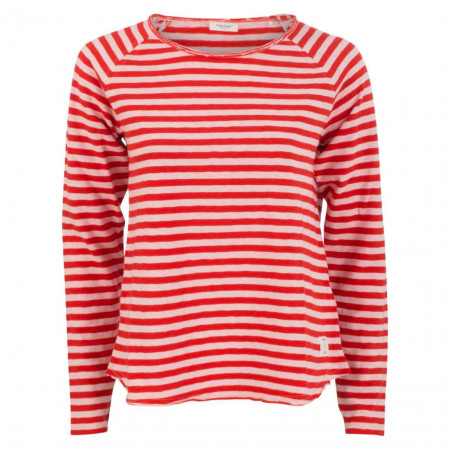 SALE % | Marc O'Polo Denim | Longsleeve - Regular Fit - Stripes | Rot online im Shop bei meinfischer.de kaufen
