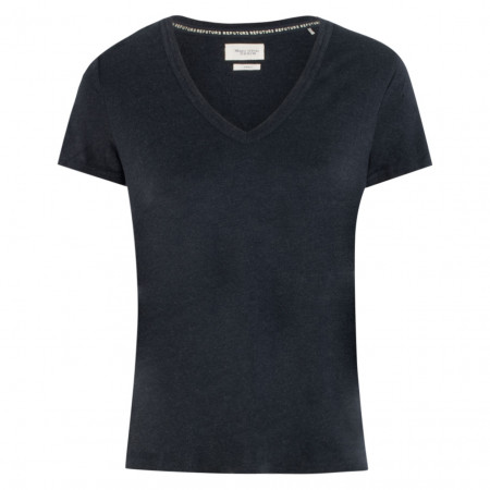 SALE % | Marc O'Polo Denim | T-Shirt - Slim Fit - V-Neck | Blau online im Shop bei meinfischer.de kaufen
