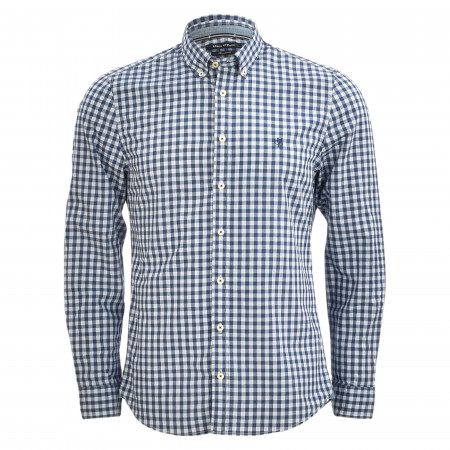 SALE % | Marc O'Polo | Freizeithemd - Shaped Fit - Button-Down | Blau online im Shop bei meinfischer.de kaufen