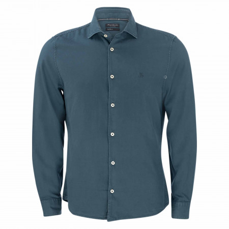 SALE % | Marc O'Polo | Freizeithemd - Shaped Fit - Kentkragen | Blau online im Shop bei meinfischer.de kaufen