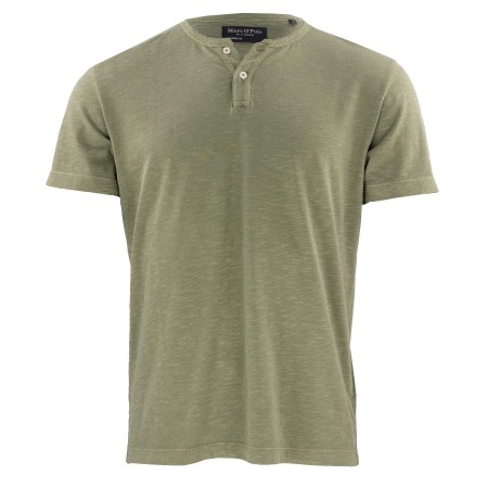 SALE % | Marc O'Polo | T-Shirt - Regular Fit - Henley | Grün online im Shop bei meinfischer.de kaufen