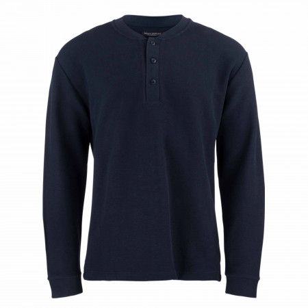 SALE % | Marc O'Polo | T-Shirt - Regular Fit - Henley | Blau online im Shop bei meinfischer.de kaufen