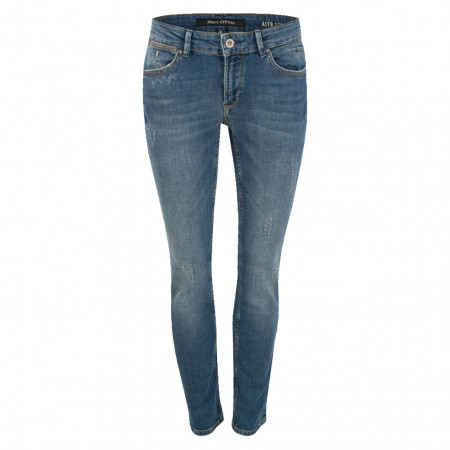 SALE % | Marc O'Polo | Jeans -  Regular Fit - Mid Waist | Blau online im Shop bei meinfischer.de kaufen
