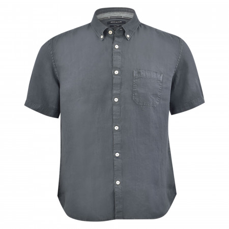 SALE % | Marc O'Polo | Leinenhemd - Regular Fit - Button Down | Grau online im Shop bei meinfischer.de kaufen