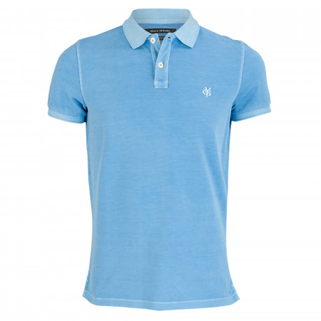 SALE % | Marc O'Polo | Poloshirt - Regular Fit - unifarben | Blau online im Shop bei meinfischer.de kaufen