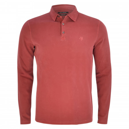 SALE % | Marc O'Polo | Poloshirt - Regular Fit - langarm | Rot online im Shop bei meinfischer.de kaufen