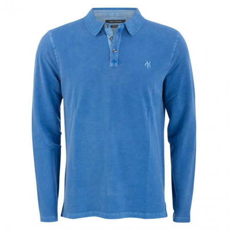 SALE % | Marc O'Polo | Poloshirt - Regular FIt - Label-Patch | Blau online im Shop bei meinfischer.de kaufen