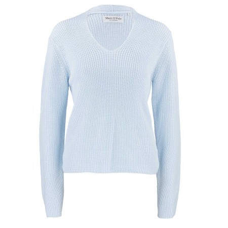 SALE % | Marc O'Polo | Pullover - Regular Fit - V-Neck | Blau online im Shop bei meinfischer.de kaufen