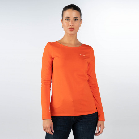 SALE % | Marc O'Polo | T-Shirt - Regular Fit - Crewneck | Orange online im Shop bei meinfischer.de kaufen