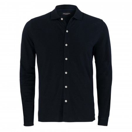 SALE % | Marc O'Polo | Jersey Shirt - Regular Fit - 1/1 Arm | Blau online im Shop bei meinfischer.de kaufen