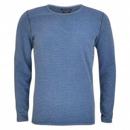 SALE % | Marc O'Polo | Sweatshirt - Shaped Fit - Crewneck | Blau online im Shop bei meinfischer.de kaufen