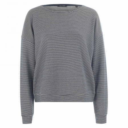 SALE % | Marc O'Polo | Sweatshirt - Loose Fit - Stripes | Blau online im Shop bei meinfischer.de kaufen