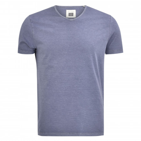 SALE % | Marc O'Polo | T-Shirt - Regular Fit - V-Neck | Blau online im Shop bei meinfischer.de kaufen