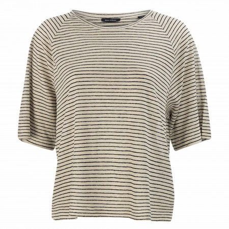 SALE % | Marc O'Polo | T-Shirt - Loose Fit - Stripes | Beige online im Shop bei meinfischer.de kaufen