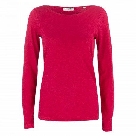 SALE % | Marc O'Polo | T-Shirt - Regular Fit - Boatneck | Pink online im Shop bei meinfischer.de kaufen