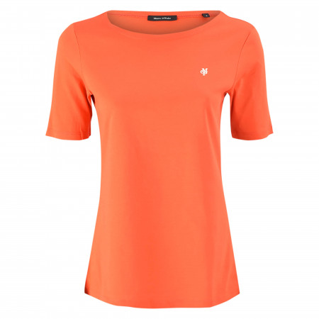 SALE % | Marc O'Polo | T-Shirt - Regular Fit - Crewneck | Orange online im Shop bei meinfischer.de kaufen