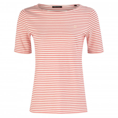 SALE % | Marc O'Polo | T-Shirt - Regular Fit - Boatneck | Rot online im Shop bei meinfischer.de kaufen