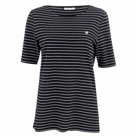 SALE % | Marc O'Polo | T-Shirt - Regular Fit - Stripes | Schwarz online im Shop bei meinfischer.de kaufen