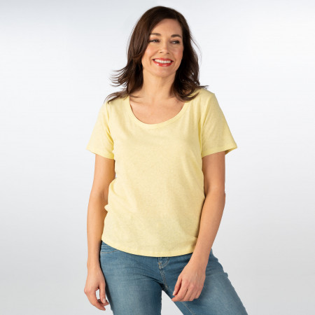 SALE % | Marc O'Polo | T-Shirt - Regular Fit - 1/2 Arm | Gelb online im Shop bei meinfischer.de kaufen