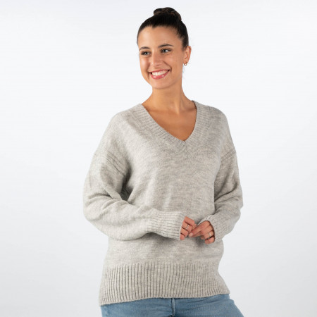 SALE % | Mavi | Sweatshirt - Oversize - V-Neck | Grau online im Shop bei meinfischer.de kaufen