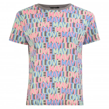 SALE % | Mavi | T-Shirt - Regular Fit - Letterprint | Lila online im Shop bei meinfischer.de kaufen