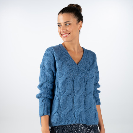 SALE % | Mavi | Pullover - Oversize - V-Neck | Blau online im Shop bei meinfischer.de kaufen