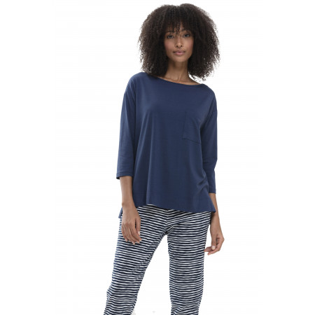 SALE % | Mey | Shirt - Comfort Fit - Unifarben | Blau online im Shop bei meinfischer.de kaufen