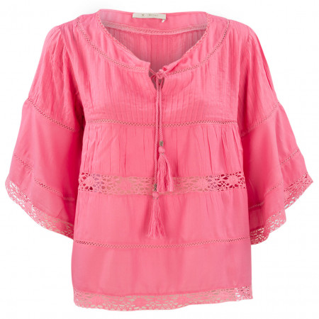 SALE % | Monari | Bluse - oversized - 3/4-Arm | Pink online im Shop bei meinfischer.de kaufen