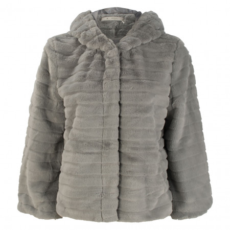 SALE % | Monari | Jacke - Regular Fit - Fake Fur | Grau online im Shop bei meinfischer.de kaufen