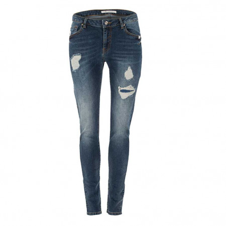 SALE % | Boss Casual | Jeans - Slim Fit - Destroyedpatches | Blau online im Shop bei meinfischer.de kaufen