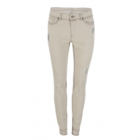 SALE % | Monari | Jeans - Slim Fit - Patches | Grau online im Shop bei meinfischer.de kaufen