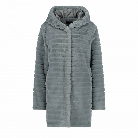 SALE % | Monari | Mantel - Regular Fit - Fake Fur | Grau online im Shop bei meinfischer.de kaufen