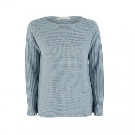 SALE % | Monari | Pullover - Regular Fit - Ripp-Optik | Blau online im Shop bei meinfischer.de kaufen