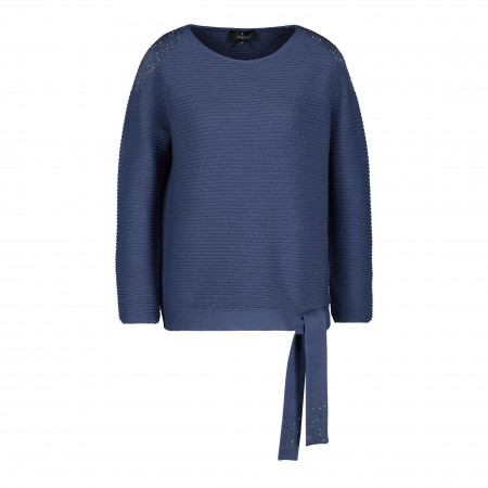 SALE % | Monari | Pullover - Regular Fit - nachhaltige Baumwolle | Blau online im Shop bei meinfischer.de kaufen