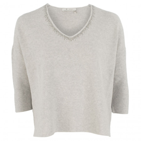 SALE % | Monari | Pullover - Comfort Fit - 3/4-Arm | Grau online im Shop bei meinfischer.de kaufen