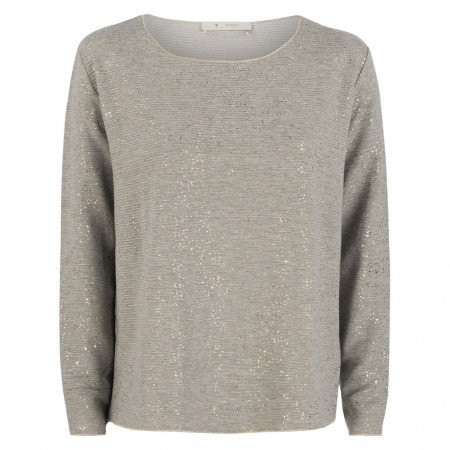 SALE % | Monari | Pullover - oversized - Glitter-Look | Grau online im Shop bei meinfischer.de kaufen