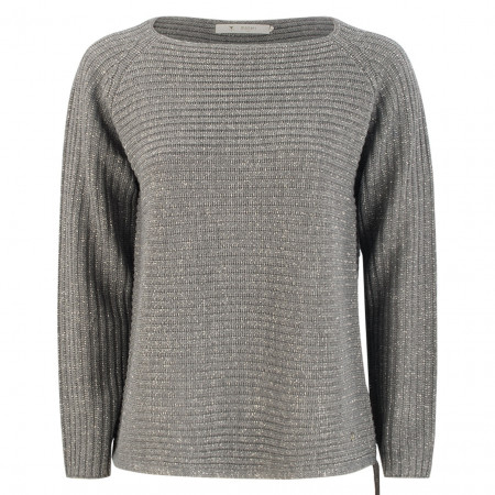 SALE % | Monari | Pullover - Regular Fit - Shiny | Grau online im Shop bei meinfischer.de kaufen