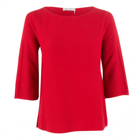 SALE % | Monari | Pullover - Comfort Fit - 3/4-Arm | Rot online im Shop bei meinfischer.de kaufen