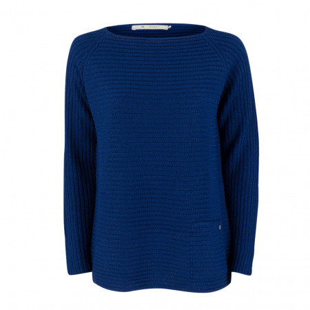 SALE % | Monari | Pullover - oversized - Tasche | Blau online im Shop bei meinfischer.de kaufen