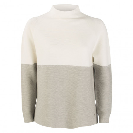 SALE % | Monari | Pullover - Regular Fit - Colourblocking | Weiß online im Shop bei meinfischer.de kaufen