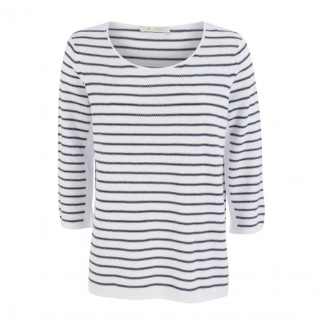 SALE % | Boss Casual | Pullover - Regular Fit - Stripes | Blau online im Shop bei meinfischer.de kaufen