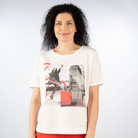 SALE % | Monari | T-Shirt - Regular Fit - Print | Schwarz online im Shop bei meinfischer.de kaufen