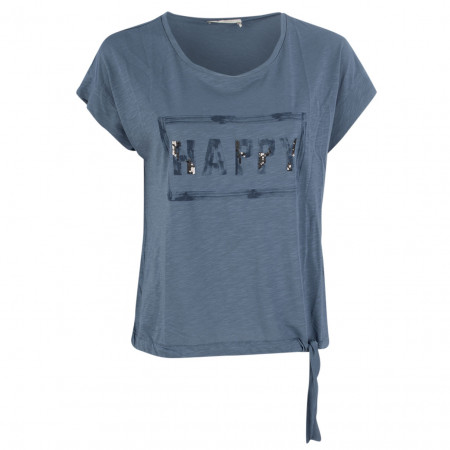 SALE % | Monari | T-Shirt - Regular Fit - Wording | Blau online im Shop bei meinfischer.de kaufen