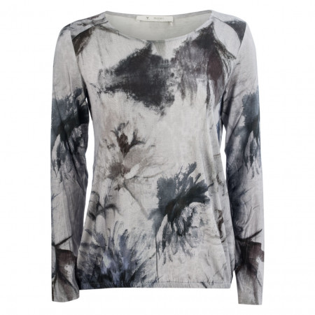 SALE % | Monari | Shirt - Regular Fit - Flower-Print | Blau online im Shop bei meinfischer.de kaufen