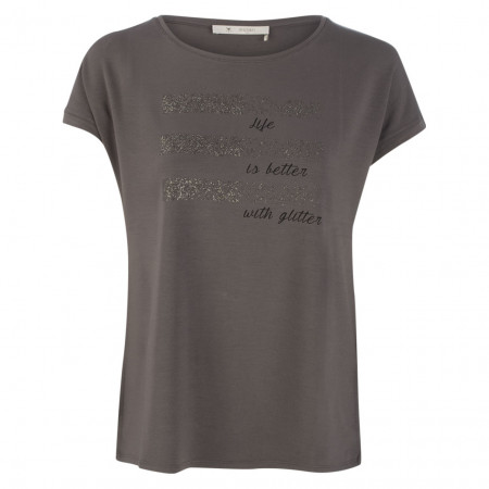 SALE % | Monari | Jerseyshirt - oversized - Print | Braun online im Shop bei meinfischer.de kaufen
