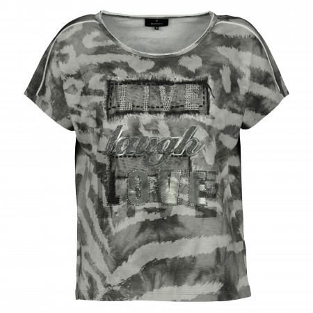 SALE % | Monari | Shirt - Regular Fit - Print | Grau online im Shop bei meinfischer.de kaufen