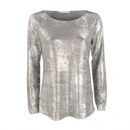 SALE % | Monari | Shirt - Regular Fit - Silver-Schimmer | Grau online im Shop bei meinfischer.de kaufen