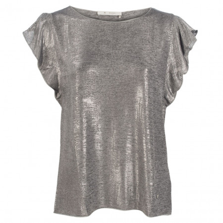 SALE % | Monari | Shirt - Regular Fit -  Glitzer-Look | Grau online im Shop bei meinfischer.de kaufen